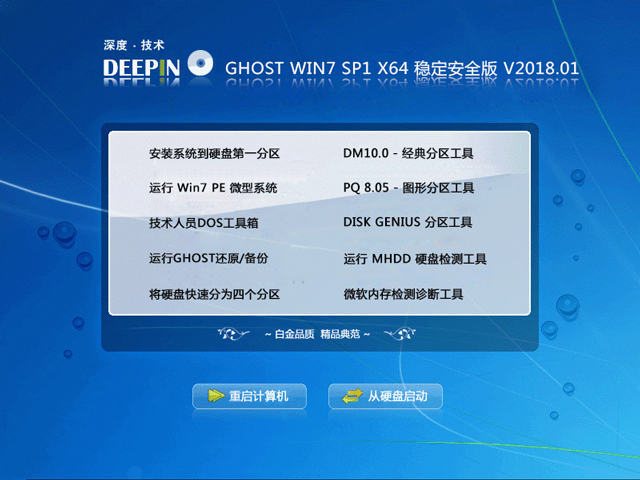 ��ȼ��g(sh��) GHOST WIN7 SP1 X64 ��(w��n)����ȫ�� 2018��1�£�64λ��  ISO�R�����d